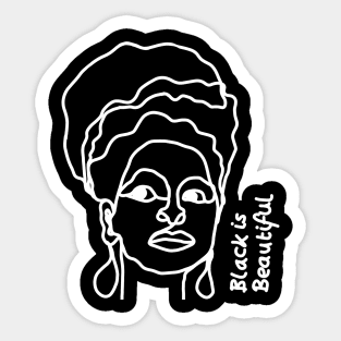 Black is beautiful Sticker